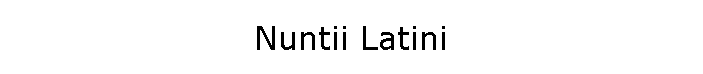 Nuntii Latini