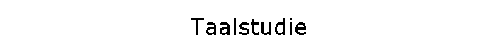 Taalstudie