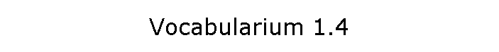 Vocabularium 1.4